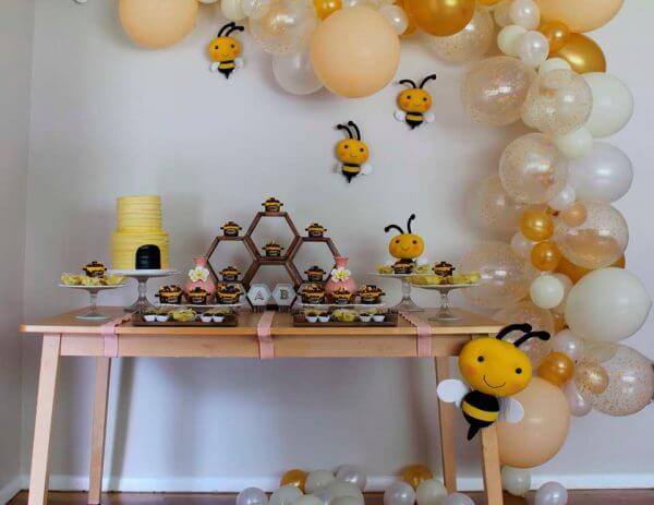 bee theme baby shower