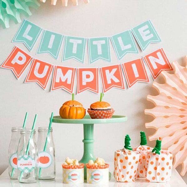 pumpkin theme baby shower